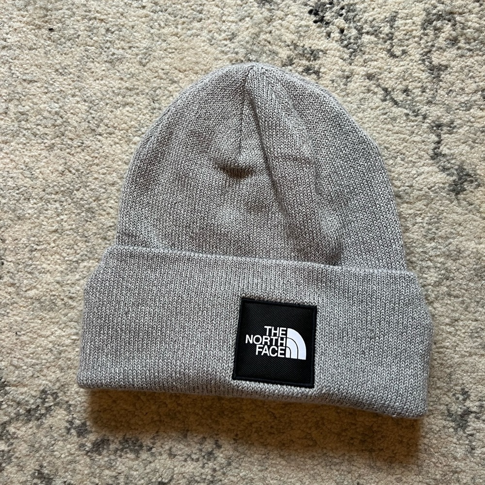 North Face Logo Beanie Hat